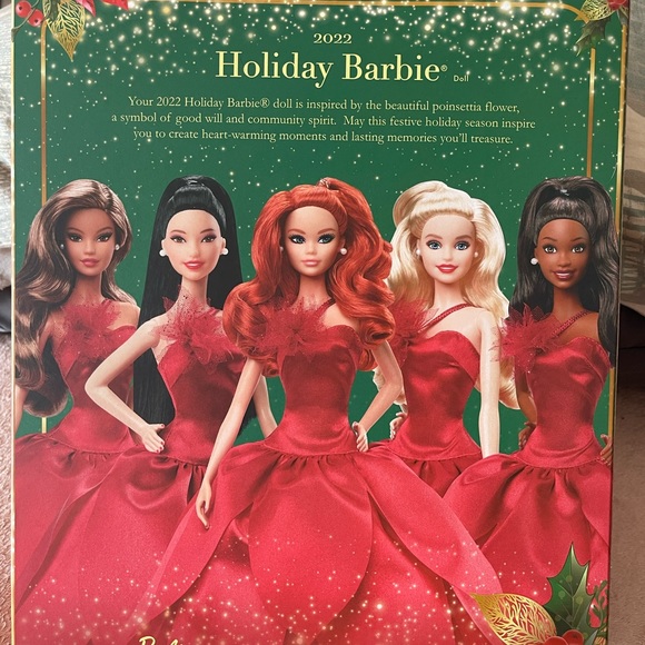 Barbie Signature 2022 Holiday Doll with Red Hair Christmas Series Mattel - Picture 5 of 6
